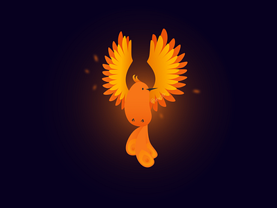 fire borb affinity design affinitydesigner bird bird illustration borb design fire phoenix vector yay