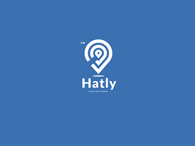 Hatly Mobile App app app logo app logo design application art direction artist branding creative design icon illustration logo simple typography