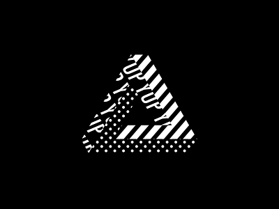 Triangle Motion adobe aftereffects animation blackandwhite design illusion kinetic layered motion pattern prism pyramid triangle type typography