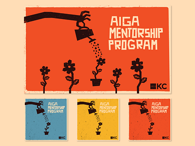 AIGA Mentorship Program Graphics aiga aigakc branding design email fun graphic illustration instagram kansascity kc mentor saulbass simple student system teacher typography visual