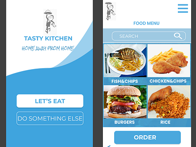 Food order app app design mobile ui design