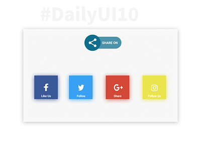 Dailyui 010 Social Share Icon dailyui design mobile ui ui design ux