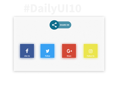 Dailyui 010 Social Share Icon