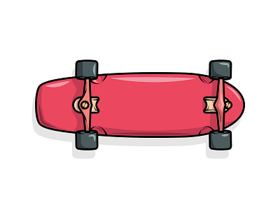 Skate board branding color palette design flat illustration logo minimal photoshop photoshop art red skateboard sketch ui ux vcut vector