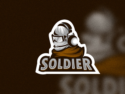 Soldier logo concept animation branding design flat gaming logo illustration logo minimal sketch vcut vector