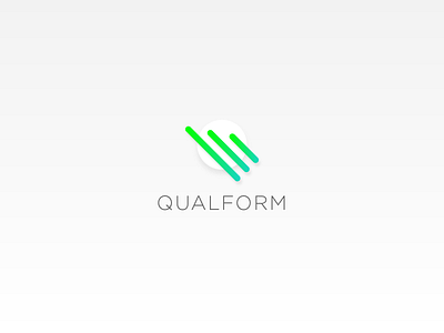 Qualform Proposal blue minimal green icon logo white