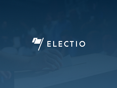 Electio app blue elections flag logo vote