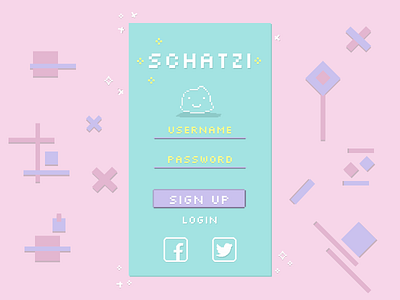 Daily UI 001: Sign Up 8bit dailyui signup sketch ui