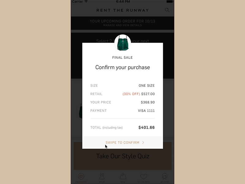 Rent The Runway's Clean, Image-Focused App Interface Facilitates A