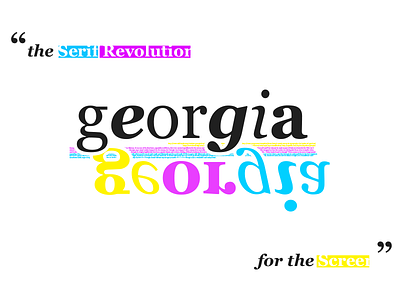 Georgia White georgia poster screen serif type typeface typography
