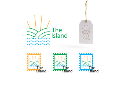 The Island adobe adobeillustator brand branding design designer icon island logo logos minimalist logo simple logo ui