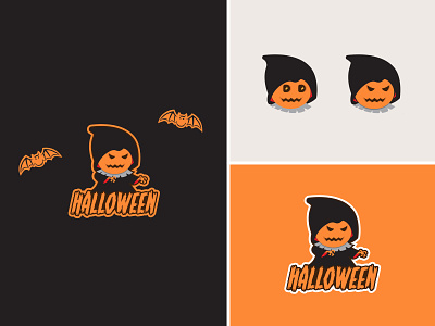 Halloween Logo adobe adobeillustator brand branding design designer icon logo typography vector