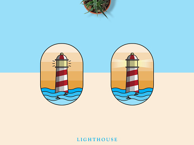 Lighthouse Logo Design adobe brand branding color palette design icon illustration lighthouse logo logodesign ui vector