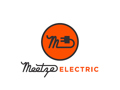 Meetze Electric branding design logo