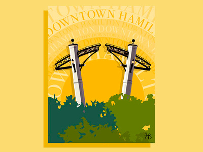 Hamilton Series: Gore Park series postcard design ai prints typography travel type hamilton poster art poster design printing print design poster print