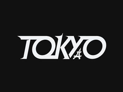 Tokyo, Japan anime custom game logo japan lettering logo logotype tokyo type design typography