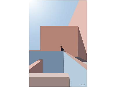 Another Minimalism , Just finding some peace !! about architecture art artist artwork colors concept design designer duel easy illustration minimal simple simplicity