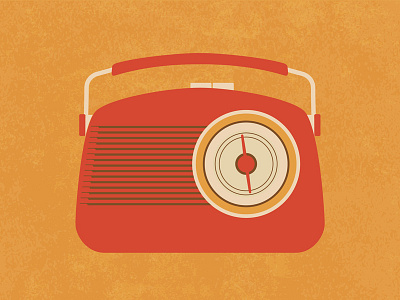 Radio 3/3 design icon media old radio retro style vector vintage