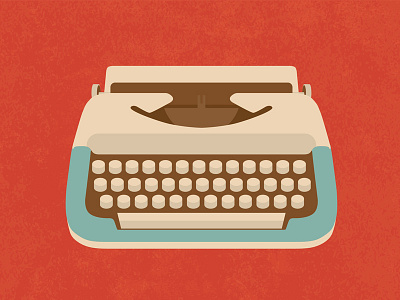 Retro Typewriter 1/2 design icon illustration old oldie retro typewriter vector vintage