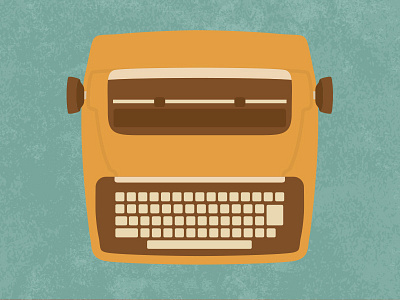 Retro Typewriter 2/2 design icon illustration old oldie retro typewriter vector vintage