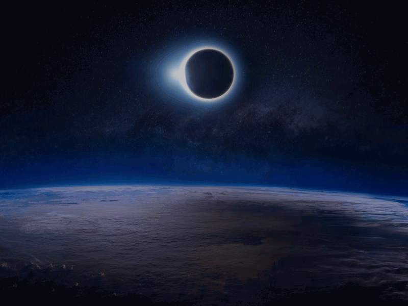 Eclipse 2017 Eclipse Animation animation earth eclipse illustration moon nasa space sun ui ux