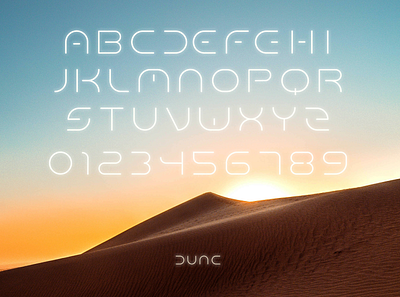 Dunc Regular: A Sci-Fi Font font movie science fiction scifi typeface design typography