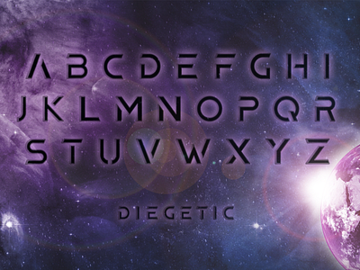 Diegetic: A science fiction font