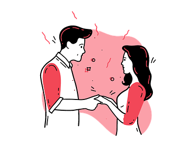 Valentine day Illustration couple design illustration ipadpro love procreate promise day valentine valentines day