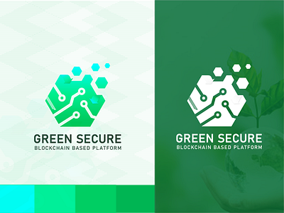 Green Secure Logo branding design flat green green logo logo logodesign