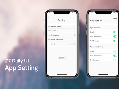 Daily UI--App Setting Design