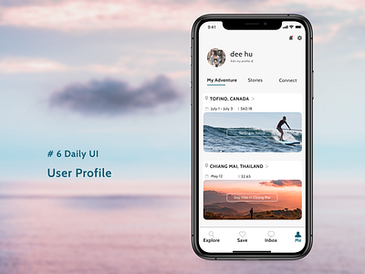 #6 Daily UI--User Profile 100daychallenge design ui