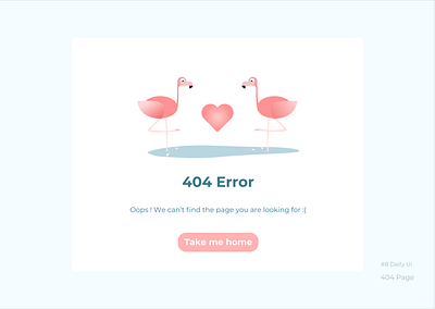 #8 Daily UI--404 Page 100daychallenge 404 error page dailyui ui