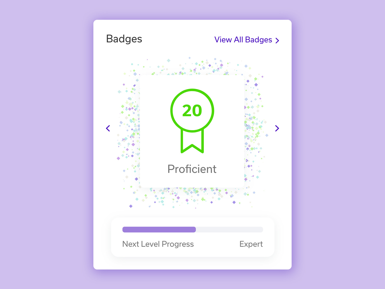 Level Progress Badge Layout by Suraj Shettigar on Dribbble
