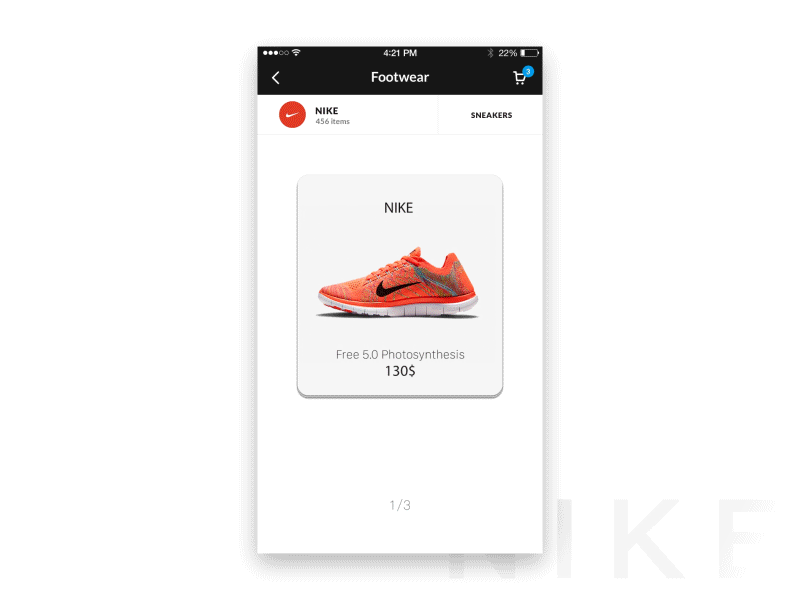 Nike 练习 ui