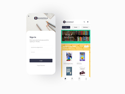 Booksopedia App Ui app design eccomerce ui eco ecommerce ecommerce app mobile app mobile design mobile ui ui ux design uidesign uiux