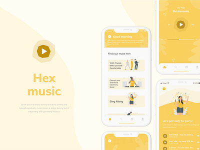 Music 🎶 App UI. app design application design eco icon illustration music music app music player ui ui ux design uidesign ux vector