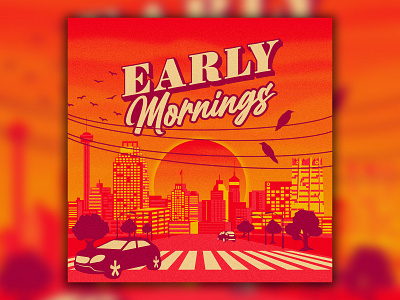 Early Mornings album art albumart city lofi sunrise