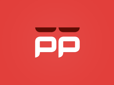 PP — Logo Design Concept law red scales unfortunate initials