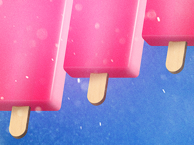 Pops three pink pops popsicles popsicle
