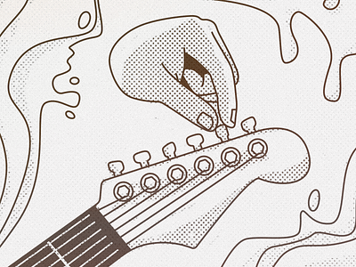 Small changes make big differences disembodied hand editorial guitar hand illustration random liquid tuning