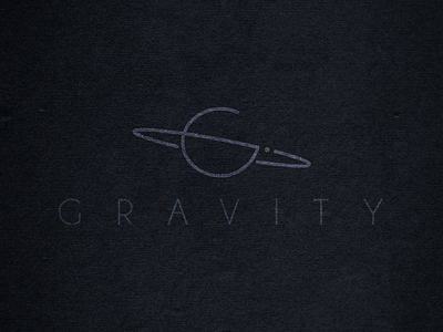 Gravity branding design gravity icon logo nasa planet saturn space star vector