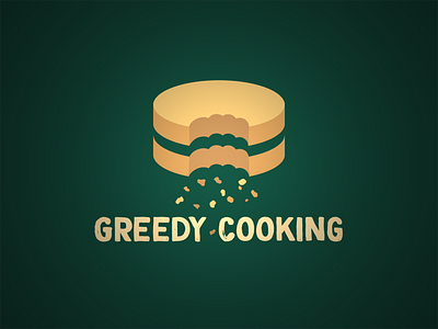 Greedy Cooking brand branding cake cake logo cake shop cakery cakes design food icon illustration logo logo design logodesign pastries pastry pastry shop typography vector