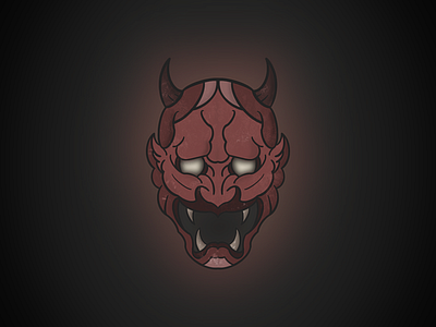Oni Mask design devil hannya icon illustration japan japanese logo logo design oni vector