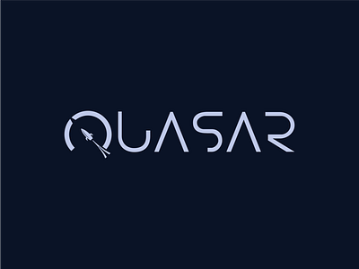 Quasar - A logo project for de #dailylogochallenge, day 1. brand branding daily dailylogochallenge design icon logo logo design logodesign quasar rocket rocketship vector