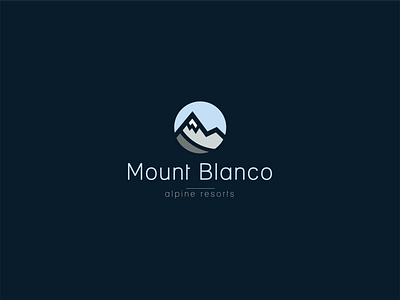 Mount Blanco - Ski mountain logo - #DailyLogoChallenge blanco brand branding dailylogochallenge design icon logo logo design logodesign mount mountain mountain logo peak vector