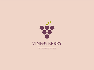 Vine & Berry - Geometric logo - #DailyLogoChallenge berry bordeaux brand branding dailylogochallenge design france grape grapevine hexagon icon illustration logo logo design logodesign vector vine vines vineyard