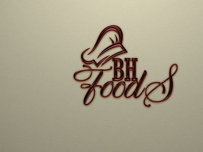 BH Foods logo (brown) design logo vector