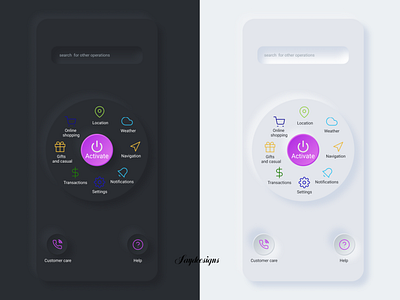 neumorphism dark and light theme