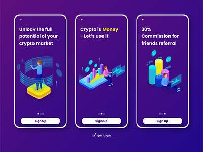 cryptocurrency app cryptocurrency splash screen