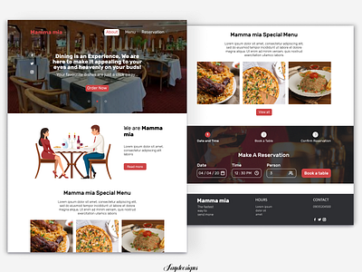 restaurant page